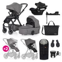 PETITE&MARS SET Kočík 4v1 ICON Dove Grey XXL AIR + CBX By CYBEX Aton B2 i-Size