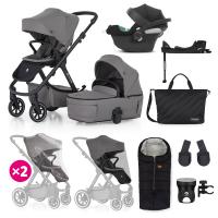 PETITE&MARS SET Kočík 4v1 ICON Dove Grey XXL RWS + CBX By CYBEX Aton B2 i-Size