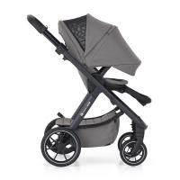 PETITE&MARS Kočík kombinovaný ICON 2v1 Dove Grey LITE RWS + Core Pro i-Size Black Grey + Báza