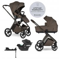EASYWALKER Kočík kombinovaný Zoey Chestnut Brown + CBX By CYBEX Aton B2 i-Size + základňa