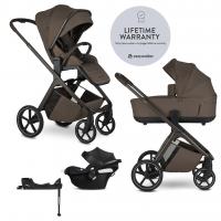 EASYWALKER Kočík kombinovaný Zoey Chestnut Brown + CBX By CYBEX Aton B2 i-Size + základňa