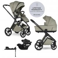 EASYWALKER Kočík kombinovaný Zoey Sage Green + CBX By CYBEX Aton B2 i-Size + základňa