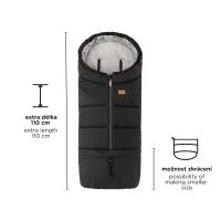 KINDERKRAFT SELECT Kočík kombinovaný 3v1 Prime 2 Shadow Grey, Premium + Fusak Jibot Charcoal Grey