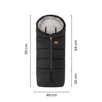 KINDERKRAFT SELECT Kočík kombinovaný 3v1 Prime 2 Shadow Grey, Premium + Fusak Jibot Charcoal Grey