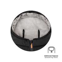 KINDERKRAFT SELECT Kočík kombinovaný 3v1 Prime 2 Shadow Grey, Premium + Fusak Jibot Charcoal Grey