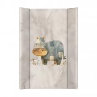CEBA BABY Podložka prebaľovacia 2-hranná mäkká (50x70) Basic Cosy Hippo