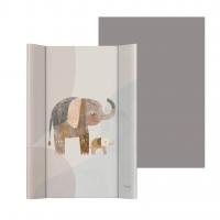 CEBA BABY Podložka prebaľovacia 2-hranná mäkká (50x70) Basic Elephant Family