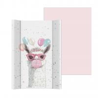 CEBA BABY Podložka prebaľovacia 2-hranná mäkká (50x70) Basic Crazy Lama