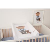 CEBA Podložka prebaľovacia 2-hranná s pevnou doskou (50x70) Comfort Fluffy Puffy Joe
