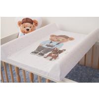 CEBA Podložka prebaľovacia 2-hranná s pevnou doskou (50x70) Comfort Fluffy Puffy Lea