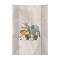 CEBA BABY Podložka prebaľovacia 2-hranná s pevnou doskou (50x70) Ultra Light Cosy Hippo