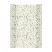 CEBA BABY Podložka prebaľovacia 2-hranná s pevnou doskou (50x70) Basic Spots