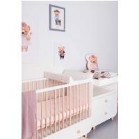 CEBA BABY Podložka prebaľovacia 2-hranná s pevnou doskou (50x70) Basic Spots