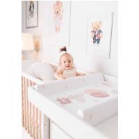 CEBA BABY Podložka prebaľovacia 2-hranná s pevnou doskou (50x70) Basic Mouse