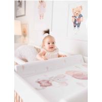 CEBA BABY Podložka prebaľovacia 2-hranná s pevnou doskou (50x70) Basic Mouse