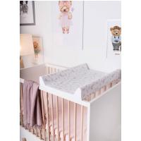 CEBA BABY Podložka prebaľovacia 2-hranná s pevnou doskou (50x70) Basic Goose