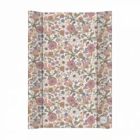 CEBA BABY Podložka prebaľovacia 2-hranná s pevnou doskou (50x70) Basic Garden