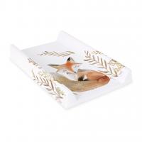 CEBA BABY Podložka prebaľovacia 2-hranná s pevnou doskou (50x70) Basic Red Fox
