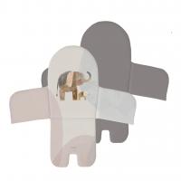 CEBA BABY Vložka do jedálenskej stoličky (38x28) Basic Elephant Family
