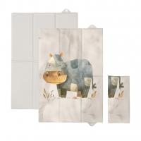 CEBA BABY Podložka prebaľovacia cestovná (60x40) Basic Cosy Hippo