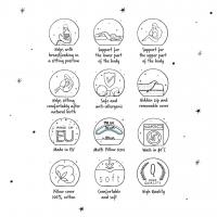 CEBA BABY Vankúš na dojčenie Cebuška PHYSIO Multi Žerzej Chamomille 190 cm