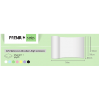 Aseo Paper Podložka na vyšetrovacie lôžko podfoliovaná, 50mx60cm, modrá