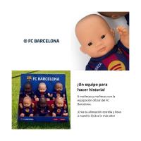 Miniland - Barcelona & Real Miniland Realistická bábika FC Barcelona – Dievčatko (Ázijka), 21 cm