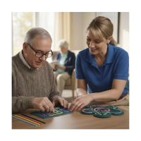 Miniland - zabawki edukacyjne Miniland Flexihetti Senzorická tabuľa  – Kvet a Obdĺžnik