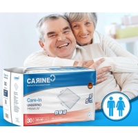 Carine CARINE Jednorazové absorbčné podložky, modré, 60cmx90cm, absorbcia 1000 ml, 90 ks