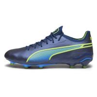 Puma King Ultimate FG/AG Pánske futbalové kopačky, modrá-navy/zelená, veľ. 44