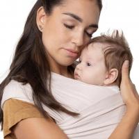 Boba BOBA Wrap Šatka na nosenie detí, bio béžová