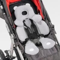 Benbat Body Support– Ergonomická obojstranná vložka do autosedačky a kočíka, 0-12m, šedá
