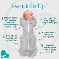 Love To Dream Swaddle UP - Zavinovačka, veľkosť XS - piesková STAGE1 - 1 TOG Originál