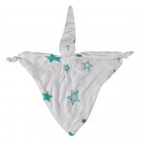 XKKO Bambusový maznáčik - Turquoise Stars