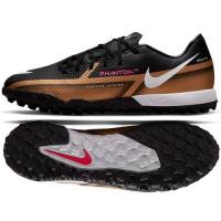 Nike Phantom GT2 Academy Quatar TF Pánske futbalové kopačky/turfy, hnedá/čierna, veľ. 40,5