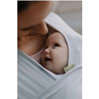 Boba Wrap Elastická šatka na nosenie novorodencov (do 15 kg), svetlo šedá