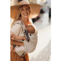 Boba X Detský nosič, krémová s potlačou