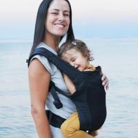 BECO Fly Hybridný ergonomický nosič (Mei Tai) - čierne