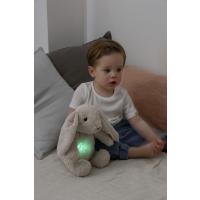 Cloud b® Love Light Buddies - Billy Bunny ™ Nočné svetielko s melódiou, Zajko, 0m+