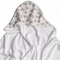XKKO BMB Bambusová froté osuška s kapucňou, 90x90 - Dreamy Sheeps