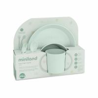 Miniland Dolce  5-dielny set na jedenie pre deti, okrúhly, mätový