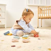 Miniland - zabawki edukacyjne Miniland Mäkké senzorické kocky – Skladacia veža