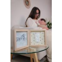 Petit Artichaut Otvárací rámik na odtlačok a fotografiu - srdiečka