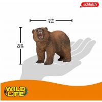 Schleich Divoké zviera medveď hnedý - grizzly