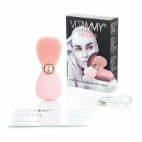 VITAMMY SILIKO Sonická tvárová kefka, púdrovo ružová