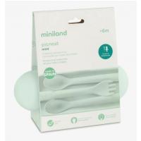 Miniland Dolce Súprava príborov pre deti,  mätová