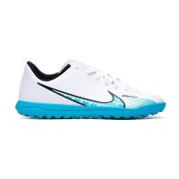 Nike Vapor 15 Club TF JR Detské futbalové kopačky/turfy, biela/modrá, veľ. 37,5
