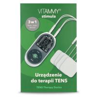 VITAMMY STIMULA Elektrostimulátor svalov, terapia TENS EMS a masáž 3 v 1 + 4 elektródy