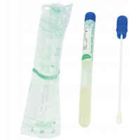 Deltalab Výterová sterilná tyčinka s vatovým tampónom v skúmavke s AMIES médiom, 100 ks.