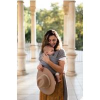 Boba Wrap Elastická šatka na nosenie novorodencov (do 15 kg), tmavošedá